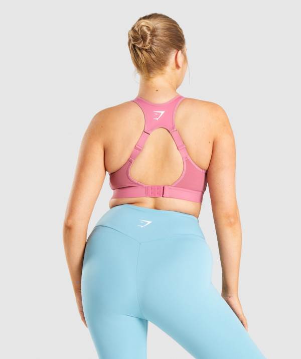 Damske Športové Podprsenky Gymshark Open Back Ruzove | JN5893024